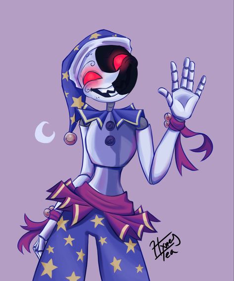 Moon Drawings, Sun And Moon Drawings, Moon Eclipse, Animatronic Fnaf, Fnaf Wallpapers, Moon Drawing, Fnaf Characters, Anime Fnaf, Fnaf Drawings