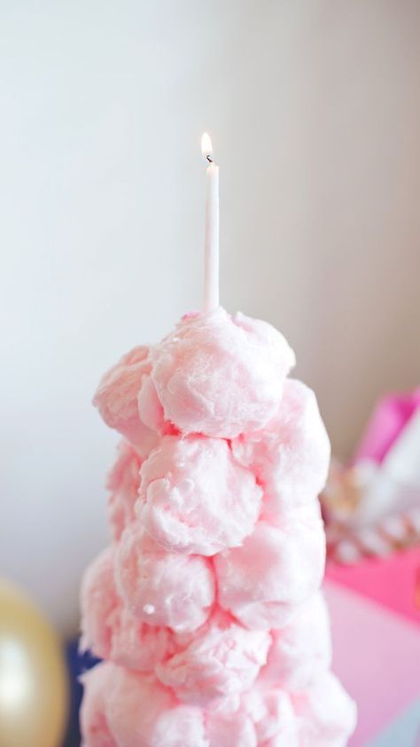 Cotton Candy Cake, Cotton Candy Cakes, Cotton Candy Party, Candy Birthday Cakes, Candy Balls, Candy Cakes, Gateaux Cake, Candy Cake, Candy Floss