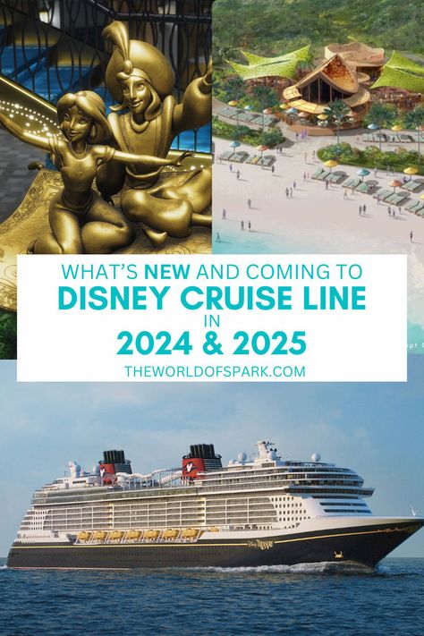 Disney Cruise Line is launching three ships and a brand new island in 2024 and 2025. Make sure you read up on everything that is new and on the way to Disney Cruises before you set sail in the next year or two. This guide breaks down everything new and exciting you will want to start planning for! 2025 sailings are available for booking now! Best Disney Cruise Ship, Disney Treasure, Disney Cruise Ships, Disney Treasures, Lighthouse Point, Adventures By Disney, Papa Bear, Disney Cruise Line, Private Island