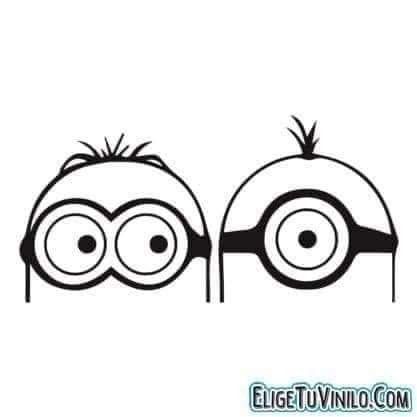 Minion Outline, Minion Tattoo, Birthday Minion, Minion Drawing, Cute Cartoon Faces, Tiny Tattoo Ideas, Cute Minions, Vinyl For Cars, Shirts Vinyl