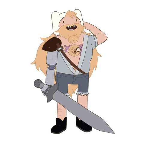 Finn The Human Fionna And Cake, Fionna And Cake Characters, Fiona And Cake Finn, Adult Finn Adventure Time, Fionna And Cake Fionna, Adventure Time Fionna And Cake, Fionna And Cake Fanart, Finn The Human Fanart, Adventure Time Fiona And Cake