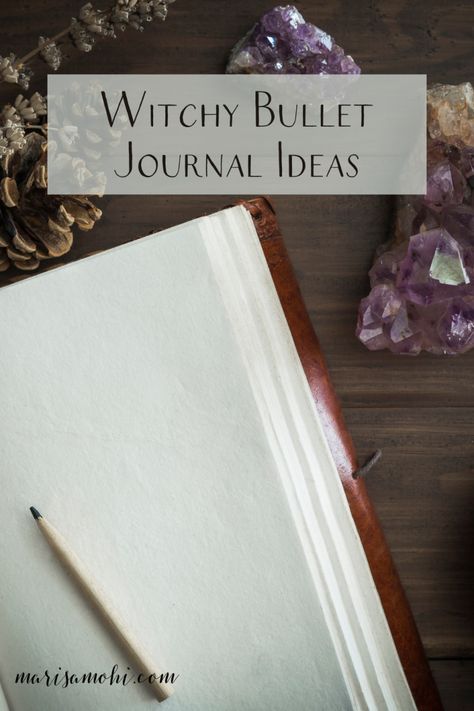 Witchy Bujo Ideas, Witchcraft Storage Ideas, Pagan Journal Ideas, Daily Witch Journal, Grimoire Font Ideas, Witchy Daily Planner, Divination Journal Ideas, Spirituality Journal Ideas, Witchy Business Ideas