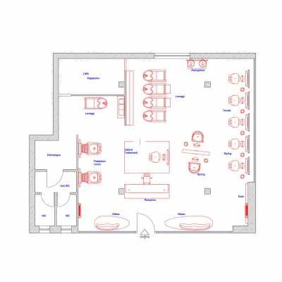 Salon Floor Plans Salon Floor Plan, Spa Plan, Men Salon, Salon Goals, Salon Equipment Furniture, Plan 2d, Business Card Design Minimalist, Head Spa, Beauty Salon Furniture