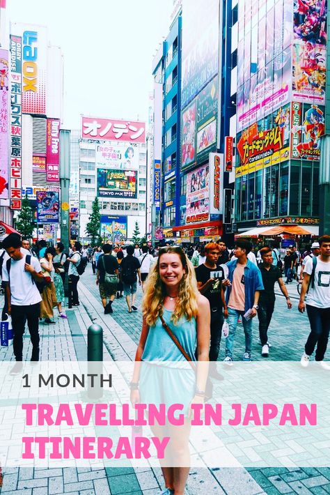 One Month In Japan, Japan Itinerary 1 Month, Travelling Japan, Japan Travel Itinerary, Month Budget, Travel Overseas, Japan Holiday, Backpacking Guide, Vacation Wishes