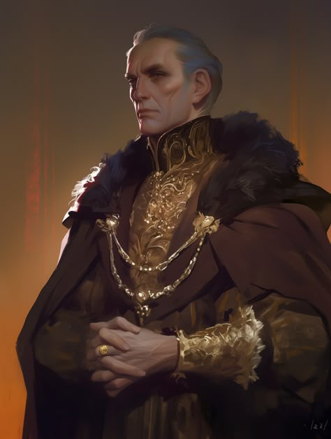 Fantasy Nobleman, Noble Character Design, Dnd Noble, Dune Characters, Dragon Age Rpg, Photo Prompts, Roleplay Characters, Human Male, World Of Darkness