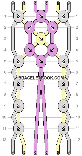 Flower Friendship Bracelet Patterns Easy, Flower Bracelet Pattern String, Flower String Bracelet Pattern, Friendship Bracelet Flower Pattern, Friendship Bracelets Flower Pattern, Daisy Friendship Bracelet Pattern, 8 String Friendship Bracelet Pattern, Bracelet Patterns Flower, 4 String Bracelet Pattern