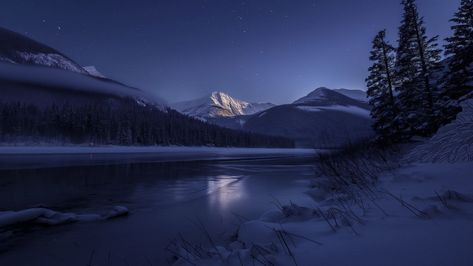 mountains, snowy night, river, winter landscape, HD lake, serene snow, nighttime reflections, tranquil waters, frosty peaks

Full resolution at WallpapersHome.com Night Wallpaper Desktop, Wallpaper Backgrounds Hd, Lock Screen Wallpaper Hd, Snow Night, Screen Wallpaper Hd, Wallpaper Winter, Snowy Night, Snow Tree, Night Background