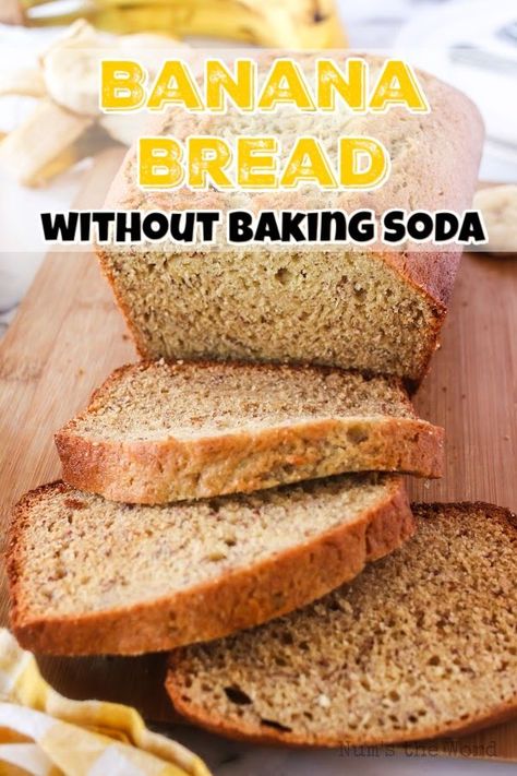 No Baking Powder Banana Bread, Easy Banana Bread Recipe Without Baking Soda, Banana Bread Recipe Without Baking Powder, Banana Bread Recipe No Baking Powder, Banana Bread Recipe Without Baking Soda Or Baking Powder, Easy Banana Bread No Baking Soda, No Baking Soda Banana Bread, Banana Bread No Baking Powder, Banana Muffins No Baking Soda