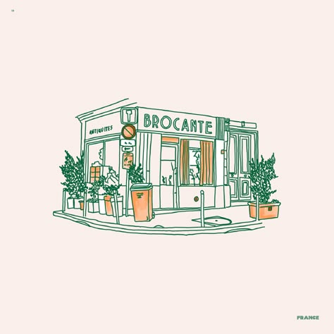 Illustration Style, Store Front, Illustration Inspiration, Vintage Logo, Graphic Design Inspiration, Graphic Design Illustration, Design Branding, Design Inspo, Painting & Drawing