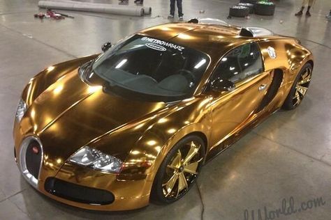 Gold Bugatti, Gold Lamborghini, Tmax Yamaha, Gold Car, Ferrari Laferrari, Pagani Huayra, Bugatti Cars, Mclaren P1, Most Expensive Car