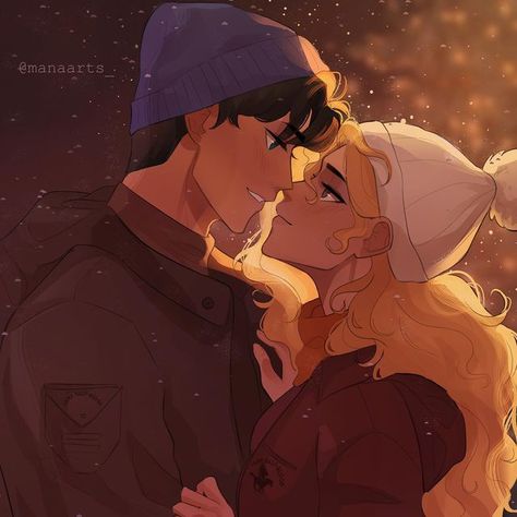 Pjo Christmas, Percabeth Fanart, Annabeth Percy Jackson, Percabeth Fan Art, Pjo Fanart, Percy Jackson Annabeth Chase, Percy Jackson Wallpaper, The Last Olympian, Zio Rick