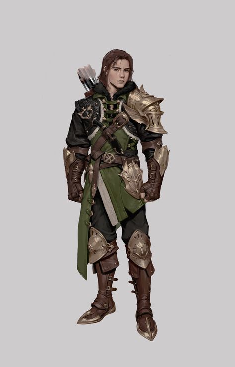 ArtStation - Ranger Ranger Dnd, Rune Knight, Ranger Armor, Arcane Trickster, Dragon Age Characters, Concept Art Tutorial, Dragon Rpg, Dungeons And Dragons Characters, Dnd Art