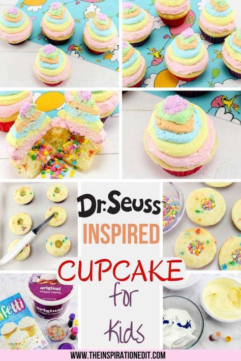 Dr Seuss Cupcakes Oh The Places You'll Go Birthday Cupcakes Ideas For Women, Cupcakes For Women, Dr Seuss Cupcakes, Birthday Cupcakes Ideas, Seuss Cupcakes, Birthday Cupcakes For Women, Promotion Ceremony, Dr Seuss Cake, Cake Mix Cupcakes