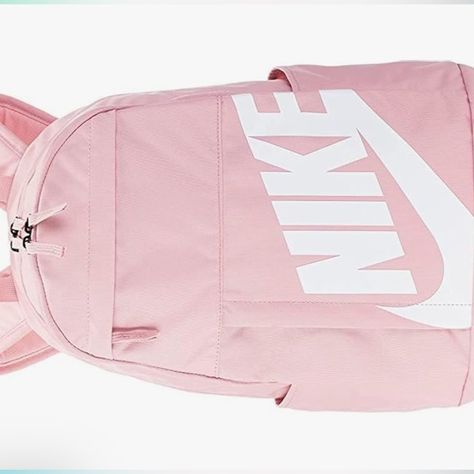 Pink Nike book bag Pink Nike Backpack, Nike Elite Backpack, Elite Backpack, Backpack Aesthetic, Nike Handbags, Nike Backpack, Cute Nike, Book Bags, Nike Elite