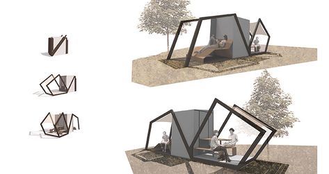 Antonia's pod design Pod Architecture, Pods Design, Eco Pods, Curtin University, Urban Intervention, Pod Design, Solar Collector, Integrated Learning, Student Services