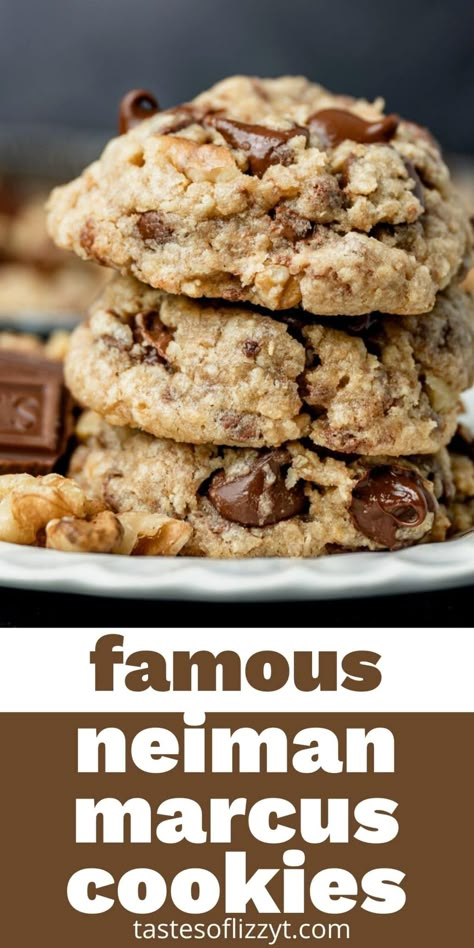 Vanilla Cake Recipes, Neiman Marcus Chocolate Chip Cookies, Neiman Marcus Cookie Recipe, Neiman Marcus Cookies, Cake Recipes For Beginners, Chocolate Chip Walnut Cookies, Oatmeal Chocolate Chip Cookie Recipe, Potato Chip Cookies, Amazing Cookies