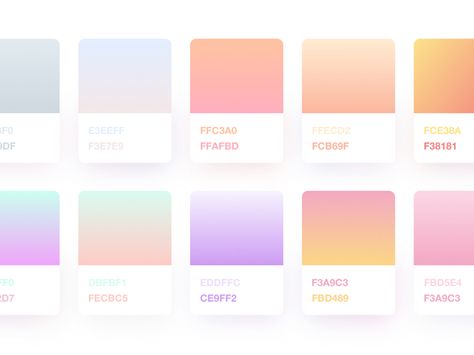 Sketch Gradients  Freebie  by Dennis Gradients Palette, Canva Gradient, Cool Gradient Design, Gradient Website Design Inspiration, Gradient Color Design Colour Palettes, Gradient Color Design, Flat Color Palette, Pastel Gradient, Color Design Inspiration