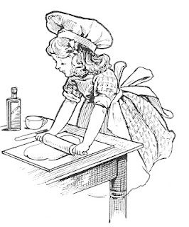 Digital 2 for Tues. Baker Baking Drawing, Recipe Scrapbook, Vintage Baking, White Drawing, Black And White Drawing, Digi Stamps, Vintage Magazines, Digital Stamps, Colouring Pages