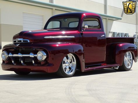 1951 Ford F-1 502 CID V8 4-Speed Auto. 1951 Ford Truck, Studebaker Trucks, Ford F1, Custom Pickup Trucks, Old Ford Trucks, Classic Ford Trucks, Old Pickup Trucks, Antique Trucks, Ford F100