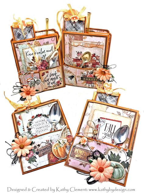 Loaded Pockets Ideas, Loaded Pockets, Photo Folio, Library Pockets, Embellishment Ideas, Cute Stockings, Sweet Pumpkin, Punch Board, Little Library