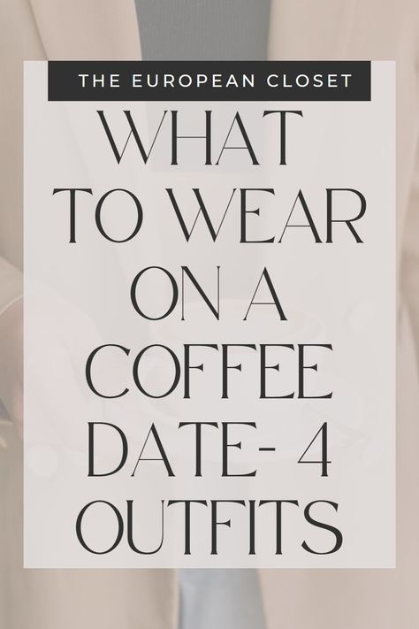 Are you unsure of what to wear on a coffee date? Worry not, I’ve got you covered! If you’re having a coffee date soon, these outfit ideas can give you some inspiration on what to wear on your next coffee date. I've put together 5 super cute and easy-to-recreate outfits you can wear today! Dates In A Jar, Recreate Outfits, Super Cute Outfits, European Closet, Date Ideas For New Couples, Coffee Date Outfits, Mix Match Outfits, What Should I Wear, Trendy Girl