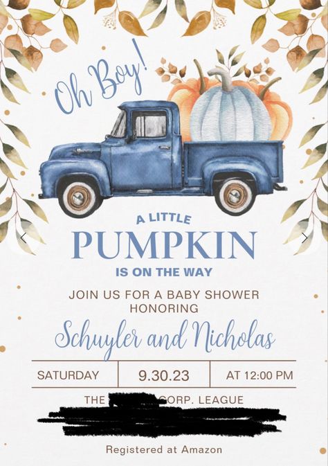 October Baby Shower Theme, Halloween Shower Ideas, Baby Shower Luncheon, Pumpkin Theme Baby Shower, November Baby Shower, Fall Baby Shower Themes, October Baby Showers, November Baby, October Baby