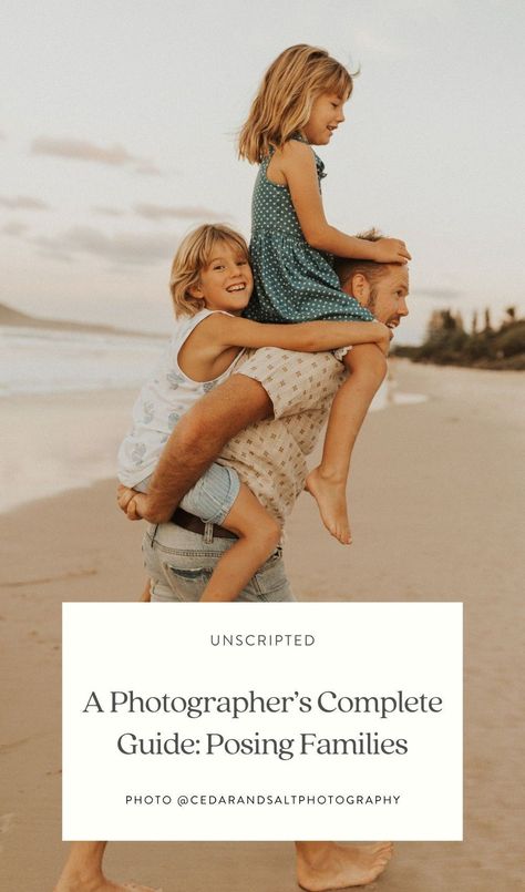 If you’re keen to dive into the uniquely complex yet rewarding world of family photography, set yourself up for success with the family portrait poses, family prompts, plus the other photography tips, tricks, and photography tools laid out in this guide. #familyphotography #photographytips #familyphotos Family Session Prompts, Family Prompts Photography, Family Photography Prompts, Family Photo Prompts, Family Prompts, Posing Families, Photography Prompts, Natural Family Portraits, Poses Family