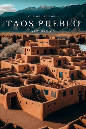 Taos Pueblo is a must-visit destination for anyone interested in Native American history and culture, as well as those looking to explore the natural beauty of New Mexico. With its unique architecture, thriving arts community, and stunning surroundings, Taos Pueblo offers visitors a chance to experience a truly unique and unforgettable destination.#Visit Pueblo#New Mexico#Touristspots #Travel Taos Pueblo Art, Taos Pueblo New Mexico, Pueblo Architecture, Southwest Architecture, New Mexico Travel, Mexico Photos, New Mexico Road Trip, New Mexico History, New Mexico Style