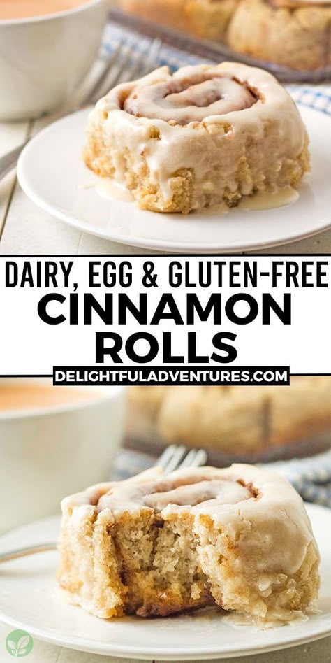 Vegan Icing, Vegan Brunch Recipes, Vegan Gluten Free Breakfast, Egg Free Breakfast, Gluten Free Cinnamon Rolls, Vegan Gluten Free Desserts, Vegan Cinnamon Rolls, Vegan Christmas Recipes, Vegan Brunch