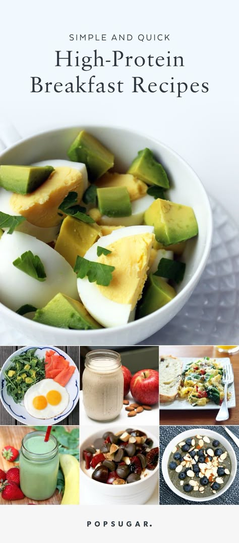 Quick High Protein Breakfast, High Protein Breakfasts, Get More Protein, Protein Breakfasts, High Protein Breakfast Recipes, Overnight Oat, Quick Breakfast Recipes, More Protein, Protein Breakfast Recipes