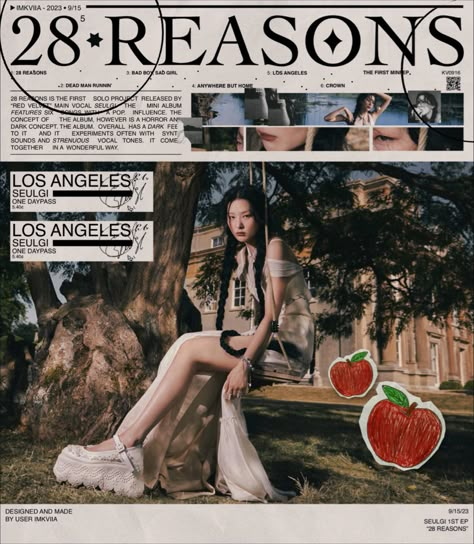 28 Reasons Seulgi, Red Velvet Poster, 28 Reasons, Pop Posters, Kpop Posters, Collage Design, Graphic Design Fun, Iconic Photos, Graphic Design Typography