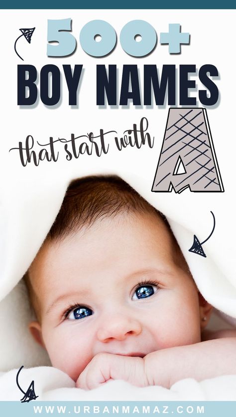 Boy Names That Start With A Baby Names That Start With A, Boy Names That Start With A, Names Starting With A, Uncommon Baby Names, Pregnancy Guide, Baby List, Celebrity Names, Guy Names, Baby Boy Names