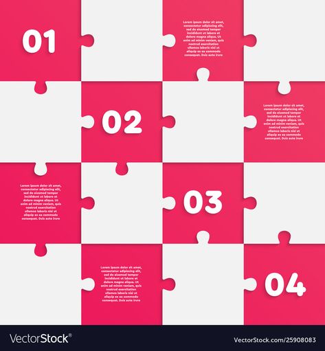 Puzzle Pieces Graphic Design, Puzzle Infographic Design, Puzzle Design Graphic, Puzzle Graphic Design, Puzzle Infographic, Linkedin Ideas, Contents Page Design, Presentation Infographic, Puzzle Illustration