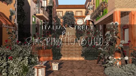 Sims 4 Italian, The Sims 4 Lots, Sims 4 Patreon, Cc Mods, Italian Street, Italian House, Sims 4 Game Mods, Casas The Sims 4, Sims House Plans