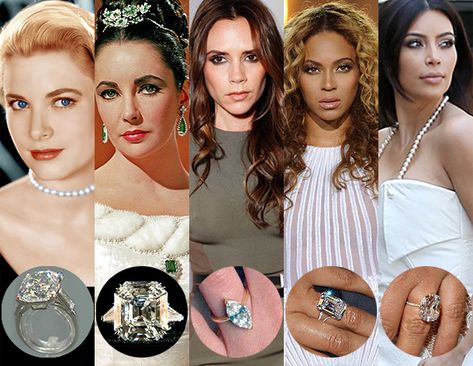 Marylin Monroe Engagement Ring, Celebrities Wedding Rings, Lady Diana Engagement Ring, Engagement Rings Celebrity, Celebrity Engagement Rings Top 10, Married Rings, Vintage Rings Engagement, Diana Engagement Ring, Famous Engagement Rings