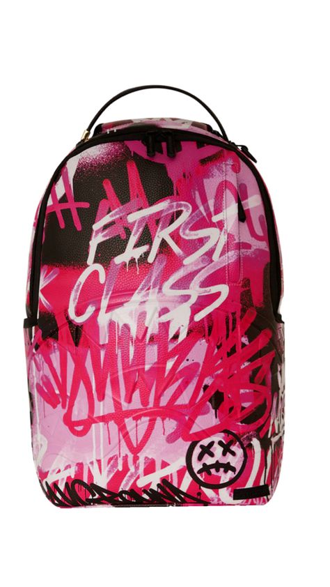 Sprayground Backpack, Pretty Backpacks, Cute Promise Rings, Pink Wallpaper Ipad, Spray Ground, Stylish School Bags, School Bookbags, Back To School Backpacks, Girly Bags