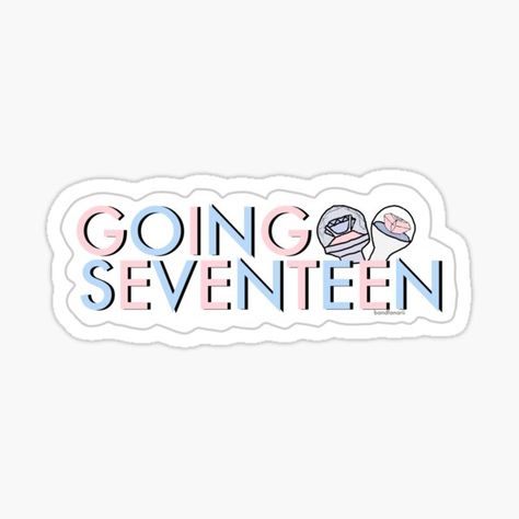 Going Seventeen Logo, Svt Stickers, Seventeen Stickers Printable, Seventeen Cute Stickers, Seventeen Stickers, Svt Stickers Printable, Seventeen Wonwoo Stickers, Seventeen Stickers Aesthetic, Seventeen Stickers Printable Set