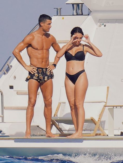 wife kids chikdren boat swimsuit retro Cristiano Ronaldo Wife, Cristiano Ronaldo And Georgina Rodriguez, Cristiano Ronaldo And Georgina, Ronaldo And Georgina, Cristiano Ronaldo And Wife, Ronaldo Wife, Juventus Team, French Plait, Georgina Rodriguez