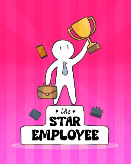 the-star-employee-free-award-group-greeting-ecards-swo-sendwishonline.com Best Employee Award, Articles Activities, Employee Awards, Office Culture, Farewell Cards, Schedule Cards, Employee Recognition, Good Employee, Free Cards