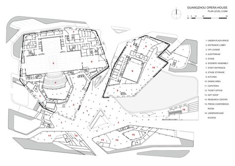 Gallery - Guangzhou Opera House / Zaha Hadid Architects - 13 Zaha Hadid Plan, Zaha Hadid Drawings, Zaha Hadid Projects, Guangzhou Opera House, Opera House Architecture, Zaha Hadid Architecture, Architectural Ideas, Zhuhai, Architecture Model Making