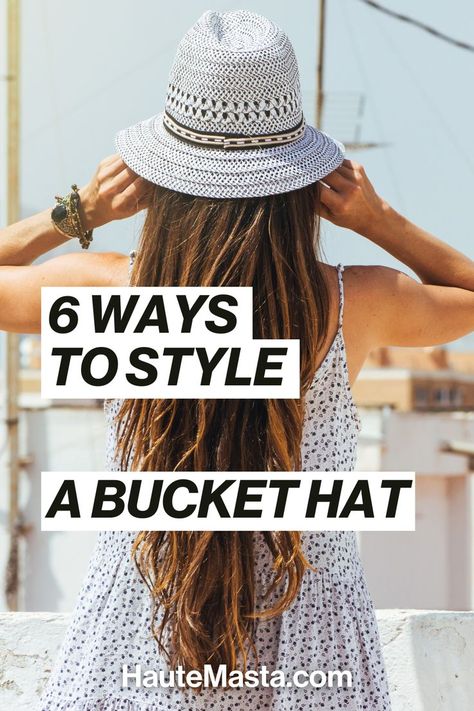 how to wear a bucket hat Bucket Hat Styling, Hat With Short Hair, Hat With Braids, Curly Hair Up, Two French Braids, Bucket Hat Style, Short Hair Up, Ladies Hat, Practice Wear