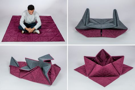 Origami-inspired product designs that will simply transform your lifestyle! Origami Furniture, Useful Origami, Origami Design, Creative Freedom, Carpet Mat, Yanko Design, Origami Art, Origami Crafts, Amazing Art Painting