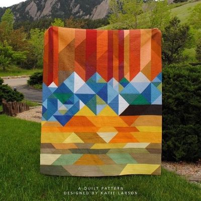 "Colorful Colorado" Staircase Quilt, Retirement Hobbies, Novelty Quilts, Mountains Quilt, Mountain Quilt Pattern, Cowboy Quilt, Mountain Quilts, Flag Quilt, Landscape Quilt