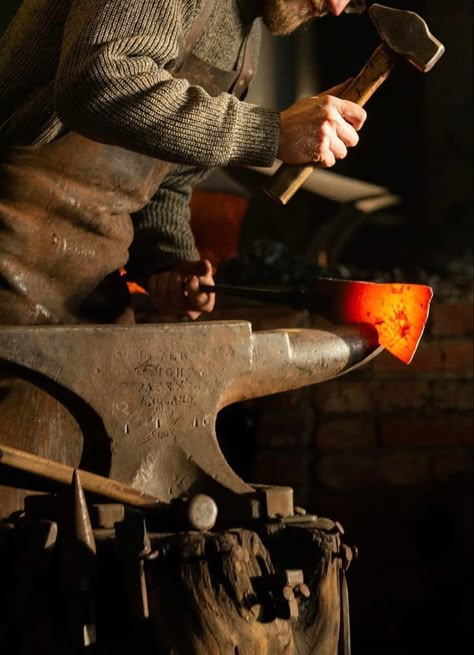 Blacksmithing Aesthetic, Bladesmith Aesthetic, Forge Aesthetic, Steampunk Blacksmith, Ancient Spell Book, Blacksmith Aesthetic, Greek God Hephaestus, Steampunk Boy, God Hephaestus