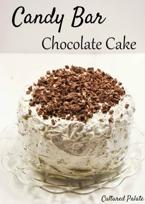 Hershey Bar Cake Recipe, Hersey Bar Cake, Swiss Chocolate Cake Recipe, Chocolate Candy Bar Cake, Hershey Bar Cake, Candy Bar Cake Recipes, Cake Recipes Ideas, Easy Chocolate Bars, Candybar Cake