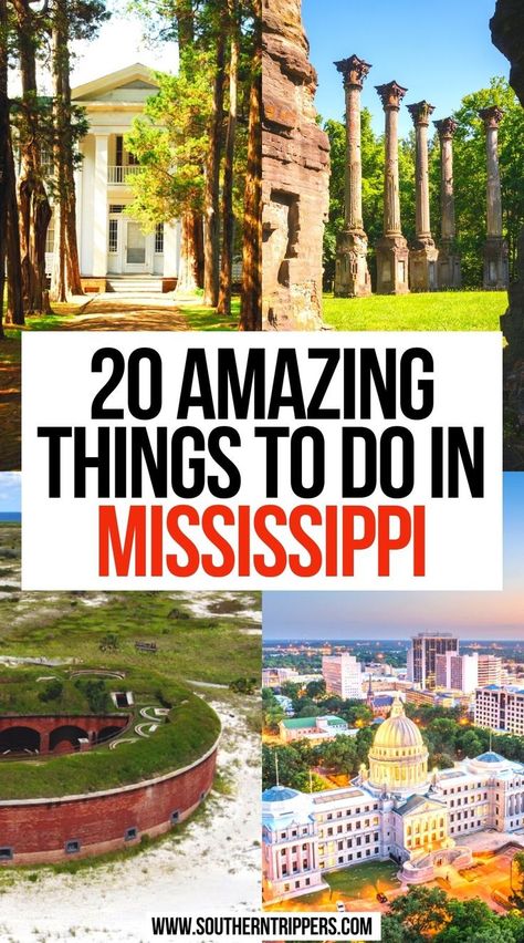 20 Amazing Things to do in Mississippi Pass Christian Mississippi Things To Do, Things To Do In Jackson Mississippi, Fun Things To Do In Mississippi, Mississippi Vacation Ideas, Mississippi Road Trip Bucket Lists, Mississippi Bucket List, Things To Do In Natchez Ms, Mississippi Things To Do, Vicksburg Mississippi Things To Do