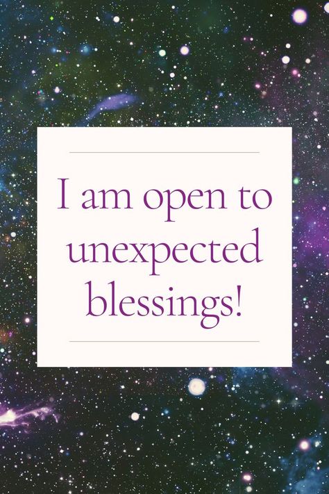 I am open to unexpected blessings!💜 #positivemindset #affirmations #mindset #manifesting #manifest #manifestingaffirmations Unexpected Blessings, Affirmations Mindset, Nubian Goddess, I Attract, Self Concept, Self Love Affirmations, Love Affirmations, Manifestation Affirmations, 2024 Vision