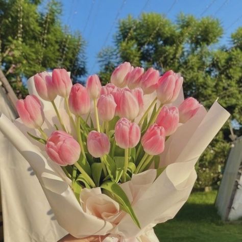 Pink Tulips Bouquet, Fun Apps, Pink Flowers Wallpaper, Vintage Flowers Wallpaper, Boquette Flowers, Tulip Bouquet, Nothing But Flowers, Flower Therapy, Pink Bouquet