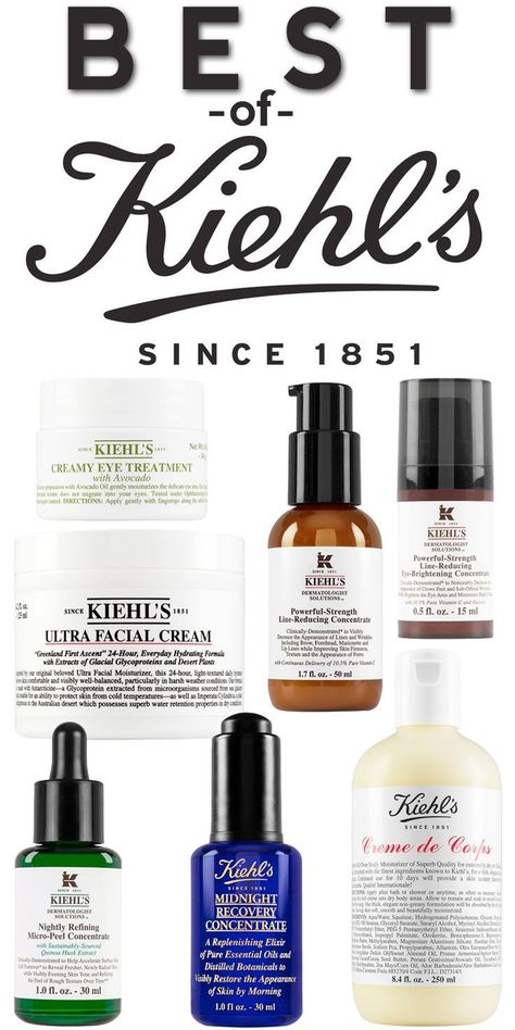 Best of Kiehl's Skin Care Products Skin Care Routine For Teens, Skin Care Routine For 20s, Women Skin, Sensitive Skin Care, Skin Care Brands, Facial Cream, Skin Tips, Anti Aging Skin Products, Aging Skin Care