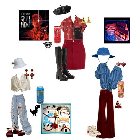 Outfits Inspired By Album Covers, Album Cover Inspired Outfits, Lemon Demon Fanart Neil, Lemon Demon Poster, Lemon Demon Widgets, Hello This Is Neil Cicierega Aka Lemon Demon, Lemon Demon Album Cover, Spirit Week, Album Covers